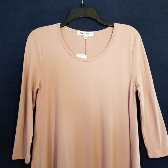 Say What? Dress With Swing Silhouette - Picture 3 of 9